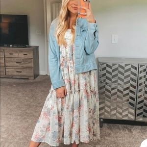 White floral print dress from Shop the Mint. Size small